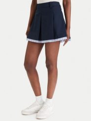 Tommy Jeans Spódnica trapezowa Varsity Pleated DW0DW22758 Granatowy Regular Fit. Niebieskie spódnice Tommy Jeans, l, bez wzorów, z jeansu, trapezowe. Za 489.99 zł.