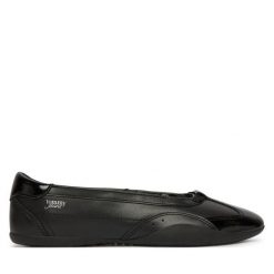Baleriny Tommy Hilfiger. Czarne baleriny TOMMY HILFIGER, bez wzorów, bez obcasa. Za 409.99 zł.