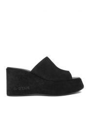 G-Star Raw Klapki FARI-118925 Czarny. Czarne klapki G-Star, bez wzorów, ze skóry, bez obcasa. Za 263.99 zł.
