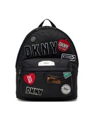 DKNY Plecak R52KEK28 Czarny. Czarne plecaki DKNY, bez wzorów, z materiału. Za 699.99 zł.