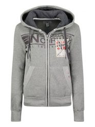 Geographical Norway Bluza "Gwen" w kolorze szarym rozmiar: M. Szare bluzy Geographical Norway, m, bez wzorów, bez kaptura. Za 120.95 zł.