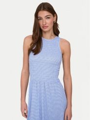 ONLY Sukienka letnia Celle 15369284 Niebieski Regular Fit. Niebieskie sukienki Only, na lato, l, bez wzorów, z syntetyku, bez kołnierzyka, bez ramiączek. Za 149.99 zł.