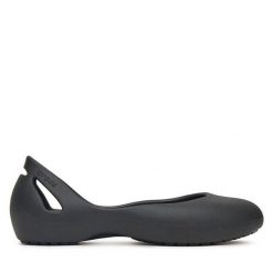 Baleriny Crocs. Czarne baleriny Crocs, bez wzorów, bez obcasa. Za 129.99 zł.