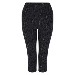 Damskie legginsy 3/4 Dare 2B Influential. Czarne legginsy Dare 2b, bez wzorów, z elastanu. Za 70.30 zł.