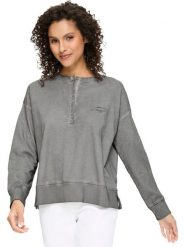 Heine Bluza w kolorze szarym rozmiar: 42. Szare bluzy Heine, bez wzorów, z bawełny, bez kaptura. Za 64.95 zł.