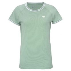 Damska koszulka tenisowa Tecnifibre Team Stretch Tee. Zielone bluzki TECNIFIBRE, bez wzorów, sportowe, bez kołnierzyka, bez ramiączek. Za 139.99 zł.