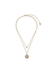 Guess Naszyjnik JUBN05 507JW Złoty. Żółte naszyjniki Guess, metalowe. Za 379.99 zł.