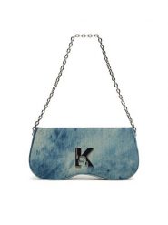 KARL LAGERFELD Torebka A3W30219 Granatowy. Niebieskie torebki klasyczne KARL LAGERFELD, bez wzorów, z bawełny, bez dodatków. Za 649.99 zł.
