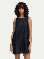G-Star Raw Sukienka codzienna Shift D28857-E516 Granatowy Regular Fit. Niebieskie sukienki G-Star Raw, na co dzień, m, bez wzorów, z syntetyku, retro, bez kołnierzyka, bez ramiączek, proste. Za 539.99 zł.