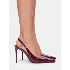 Szpilki Nine West. Czerwone szpilki Nine West, bez wzorów, bez obcasa, na szpilce, bez zapięcia. Za 279.99 zł.