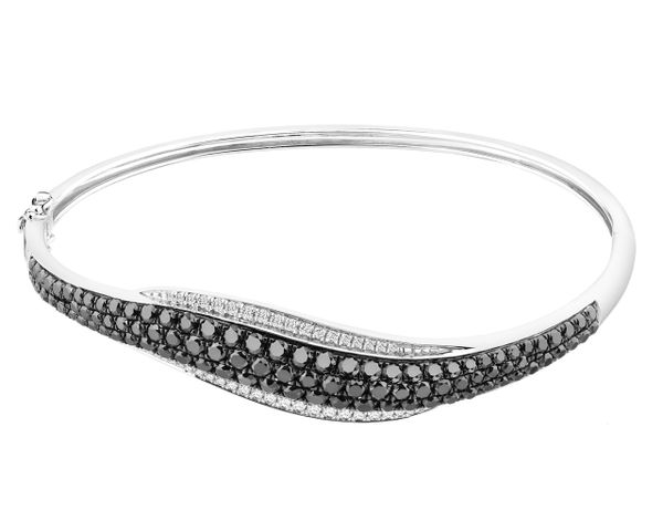 Bransoletka z białego złota z brylantami - 2,80 ct - próba 585. Białe bransoletki Apart, z brylantem, złote. Za 20,990.00 zł.