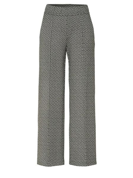 Rosner Spodnie "Rosner" w kolorze czarno-kremowym rozmiar: 42/L32. Brązowe spodnie materiałowe Rosner, na co dzień, l, bez wzorów, z materiału, z podwyższonym stanem. Za 174.02 zł.