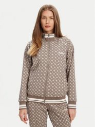 Guess Bluza V5YQ03 KB212 Brązowy Regular Fit. Brązowe bluzy Guess, xl, z aplikacjami, z syntetyku, bez kaptura. Za 399.99 zł.