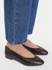 Lasocki Baleriny CEO-RST-KAJA-66 Brązowy. Brązowe baleriny Lasocki, bez wzorów, ze skóry, bez obcasa. Za 149.99 zł.