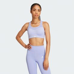 Biustonosz TLRD Impact Training High-Support. Niebieskie bielizna sportowa Adidas, xs, bez wzorów, z materiału. Za 279.00 zł.