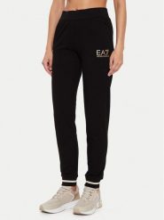 EA7 Emporio Armani Spodnie dresowe 8NTP67 TJTXZ 0210 Czarny Regular Fit. Czarne spodnie dresowe EA7 Emporio Armani, l, bez wzorów, z bawełny. Za 249.99 zł.