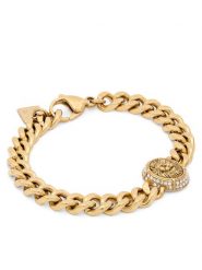 Guess Bransoletka JUBB06 190JW Złoty. Żółte bransoletki Guess, metalowe. Za 294.99 zł.