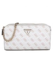 Guess Torebka w kolorze białym - 23 x 13 x 5 cm rozmiar: onesize. Białe torby na ramię Guess, z aplikacjami, z materiału, na ramię, bez dodatków. Za 418.45 zł.