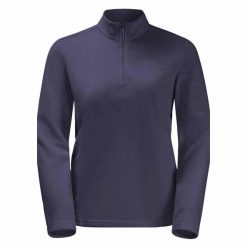 Bluza trekkingowa damska Jack Wolfskin Taunus Hz. Niebieskie bluzy Jack Wolfskin, bez wzorów, z puchu, bez kaptura. Za 179.99 zł.