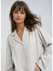 Weekday Bluzka w kolorze szarym rozmiar: M. Szare bluzki Weekday, m, bez wzorów, bez kołnierzyka, bez ramiączek. Za 48.05 zł.