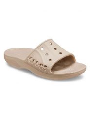 Crocs Klapki "Baya II" w kolorze beżowym rozmiar: 45/46. Brązowe klapki Crocs, bez wzorów, z otwartym noskiem, bez obcasa. Za 92.42 zł.