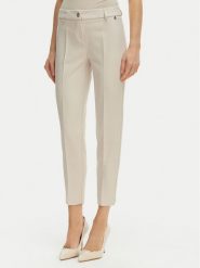 Maryley Spodnie materiałowe 26EB52Z/43LA Beżowy jasny Regular Fit. Brązowe spodnie materiałowe Maryley, xs, bez wzorów, z materiału. Za 229.99 zł.