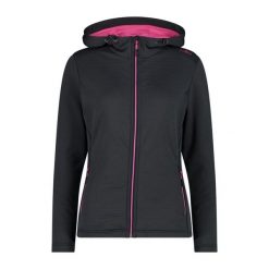Bluza damska turystyczna CMP 31E1836. Szare bluzy CMP, xs, bez wzorów, z polaru, z kapturem. Za 455.65 zł.