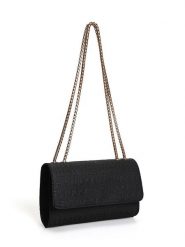 Lucky Bees Torebka w kolorze czarnym - 22 x 15 x 5 cm rozmiar: onesize. Czarne torby na ramię Lucky Bees, bez wzorów, z materiału, na ramię, bez dodatków. Za 65.99 zł.