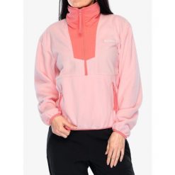 Bluza polarowa damska Columbia Sequoia Grove Half Zip Fleece. Czerwone bluzy Columbia, s, bez wzorów, z polaru, bez kaptura. Za 188.99 zł.