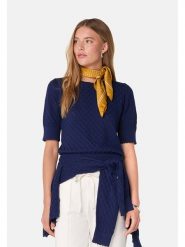 Rodier Sweter w kolorze granatowym rozmiar: S. Niebieskie swetry Rodier, s, bez wzorów, z kaszmiru, bez ramiączek. Za 230.59 zł.