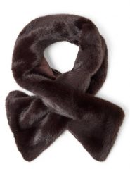 S.Oliver BLACK LABEL szal ze sztucznego futra Kobiety brązowy, ONE SIZE. Brązowe szaliki s.Oliver BLACK LABEL, bez wzorów. Za 129.95 zł.