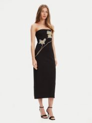 STAUD Sukienka koktajlowa Brooke R24F2171KP Czarny Slim Fit. Czarne sukienki STAUD, m, bez wzorów, z wiskozy, wizytowe, bez kołnierzyka, bez ramiączek. Za 2,839.00 zł.