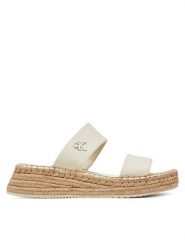 Calvin Klein Jeans Espadryle Sporty Rope Mg Lth Webbing YW0YW01704 Beżowy. Brązowe espadryle Calvin Klein Jeans, bez wzorów, z jeansu, bez obcasa, bez zapięcia. Za 189.99 zł.