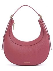 COCCINELLE Skórzana torebka w kolorze jagodowym - 24 x 13 x 6 cm rozmiar: onesize. Czerwone torby na ramię Coccinelle, bez wzorów, z materiału, na ramię, bez dodatków. Za 590.20 zł.