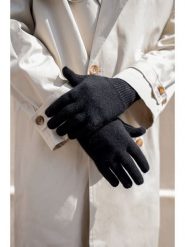 INKA BRAND Kaszmirowe rękawiczki w kolorze czarnym rozmiar: onesize. Czarne rękawiczki INKA BRAND, bez wzorów, z kaszmiru. Za 201.55 zł.