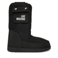 Śniegowce LOVE MOSCHINO. Czarne trapery i śniegowce Love Moschino. Za 709.99 zł.