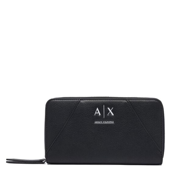 Portfel Armani Exchange. Czarne portfele Armani Exchange, bez wzorów. Za 404.99 zł.