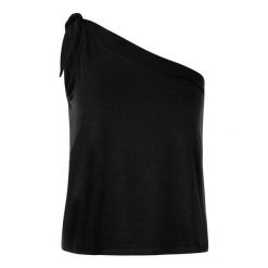 Damski tank top Protest Selma. Czarne topy Protest, bez wzorów, bez kołnierzyka, bez ramiączek. Za 190.00 zł.