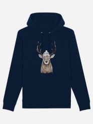 WOOOP Bluza w kolorze granatowym rozmiar: L. Niebieskie bluzy Wooop, l, bez wzorów, z kapturem. Za 97.05 zł.