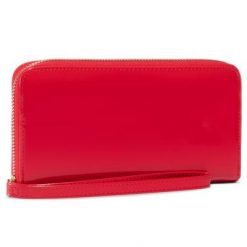 ACCCESSORIES 1W1-037-SS20- Czerwony. Czerwone portfele ACCCESSORIES, bez wzorów, ze skóry ekologicznej. Za 39.99 zł.
