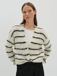 Someday Kardigan "Talvia" w kolorze beżowo-czarnym rozmiar: M. Brązowe kardigany someday., m, bez wzorów, z wełny. Za 268.55 zł.