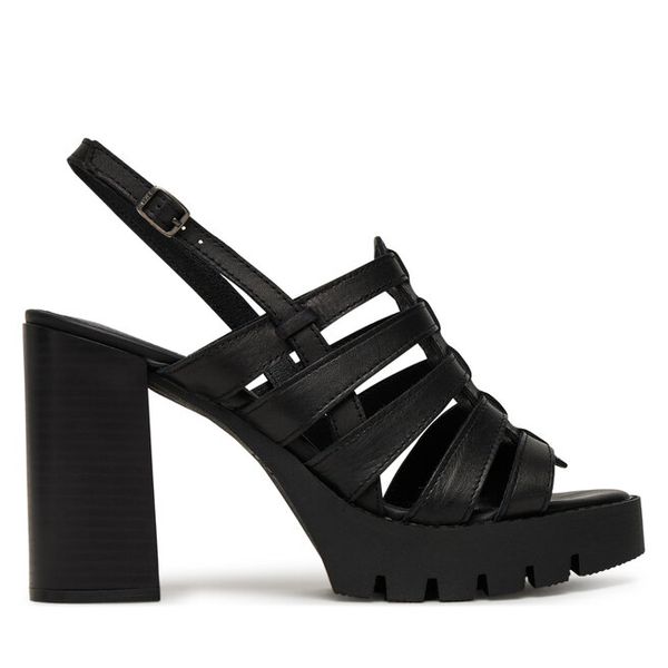 Sandały G-Star Raw. Czarne sandały G-Star Raw, bez wzorów, retro, bez obcasa, na słupku, bez zapięcia. Za 239.99 zł.