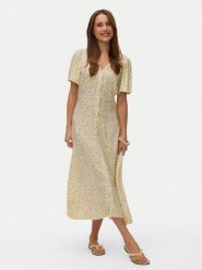 Vero Moda Sukienka codzienna Alba 10330301 Żółty Regular Fit. Żółte sukienki Vero Moda, na co dzień, m, bez wzorów, z wiskozy, bez kołnierzyka, bez ramiączek, proste. Za 179.99 zł.