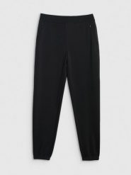 4F Spodnie dresowe joggery z modalem damskie - czarne XXL. Czarne spodnie dresowe 4f, xxl, bez wzorów, z dresówki. Za 169.99 zł.