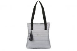 Shopperka pikowana BELTIMORE szara W90. Szare shopper bez wzorów, z materiału, pikowane, bez dodatków. Za 98.99 zł.