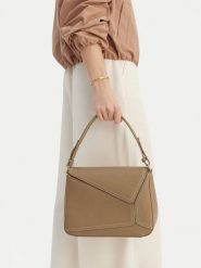 GINO ROSSI Torebka C-KY117 Beżowy. Brązowe torebki klasyczne Gino Rossi, bez wzorów, z materiału, bez dodatków. Za 199.99 zł.