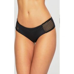 Guess Jeans - Figi kąpielowe. Czarne figi Guess Jeans, m, z aplikacjami, z elastanu. W wyprzedaży za 99.90 zł.