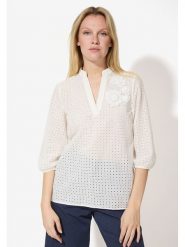 More & More Bluzka w kolorze białym rozmiar: 40. Białe bluzki More & More, z aplikacjami, bez kołnierzyka, bez ramiączek. Za 149.95 zł.