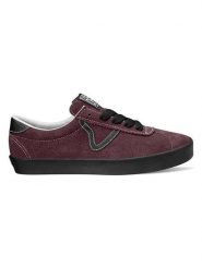Vans Skórzane sneakersy "Sport Low" w kolorze bordowym rozmiar: 35. Czerwone trampki Vans, bez wzorów, bez zapięcia. Za 217.99 zł.
