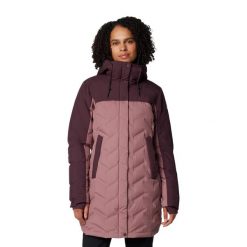 Płaszcz puchowy damski Columbia Mountain Croo III Mid Down. Czerwone płaszcze Columbia, s, bez wzorów, z puchu, bez kaptura. Za 999.99 zł.
